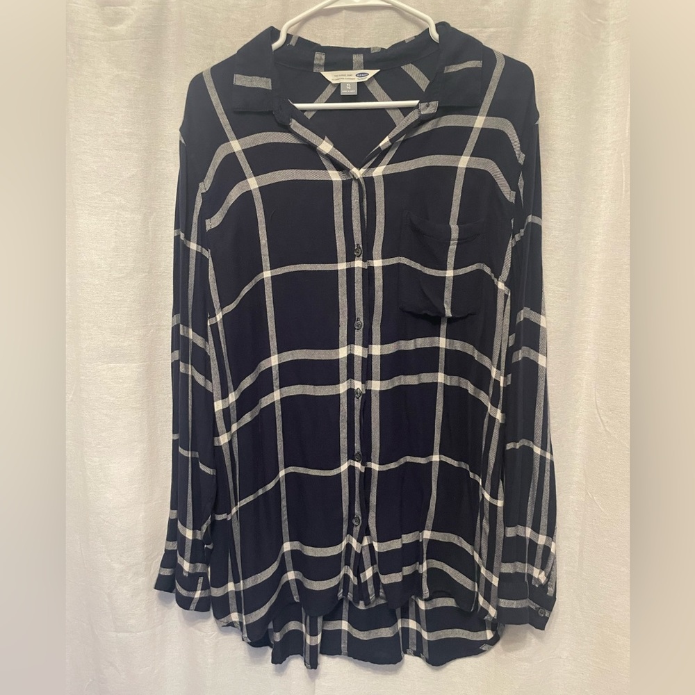 Blue Plaid button down💙